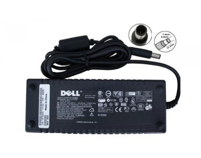 DELL LAPTOP ADAPTOR 130W 19.5V / 6.7A (7.4 MM BIG PIN)